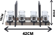 Orange85 Theelichthouder - Glas - Set - 8 Stuks - Theelichtjes Houder - Modern - Woondecoratie