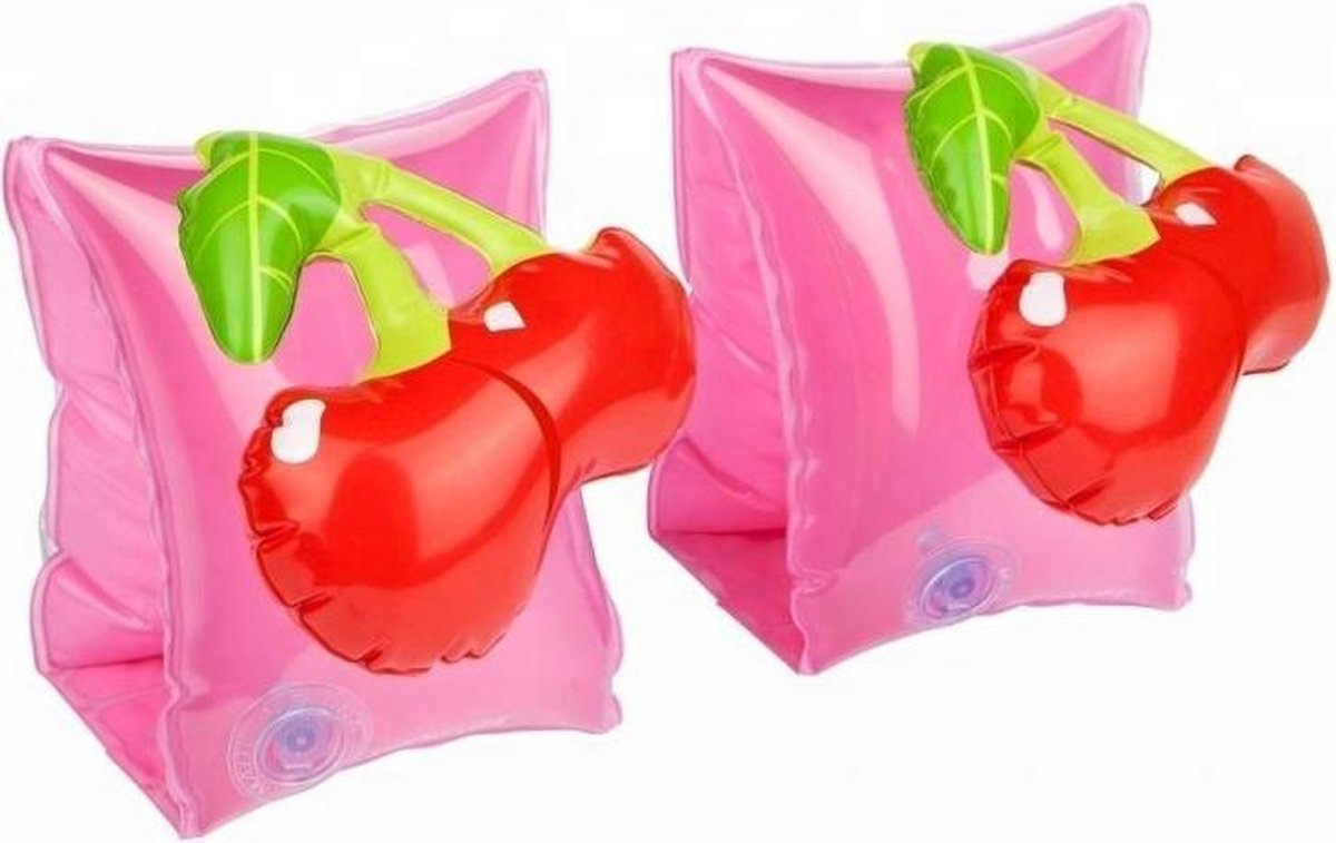 Kers zwembandjes - opblaasbaar - zwemband - zwemvleugels - zwemgordel - veilig - zwemmen - evooni - kinderen - 3-6 jaar - 15 tot 30kg - kers - aardbei - ananas - toekan - haai - unicorn - eenhoorn - krab
