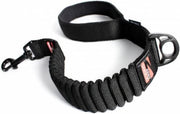 EzyDog Zero Shock - Korte Hondenriem - 64cm - Zwart