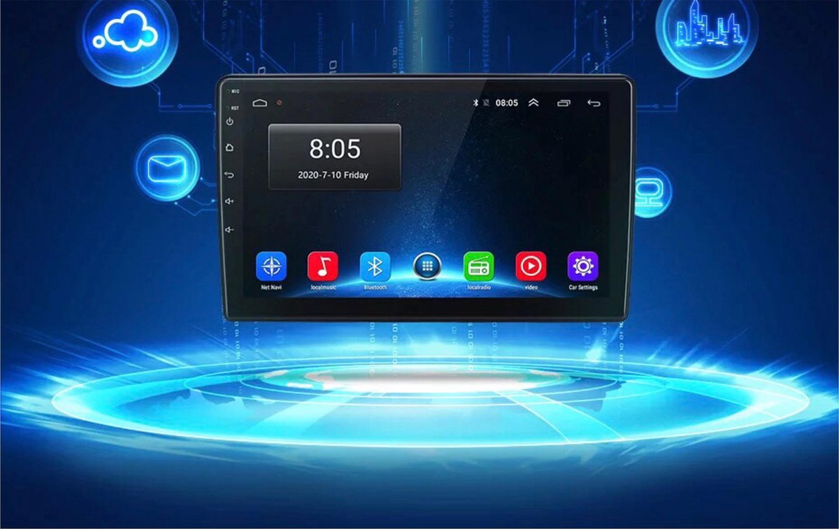 GRATIS CAMERA! Fiat 500L 2012-2021 Android 10 navigatie Bluetooth USB WiFi 2+32GB