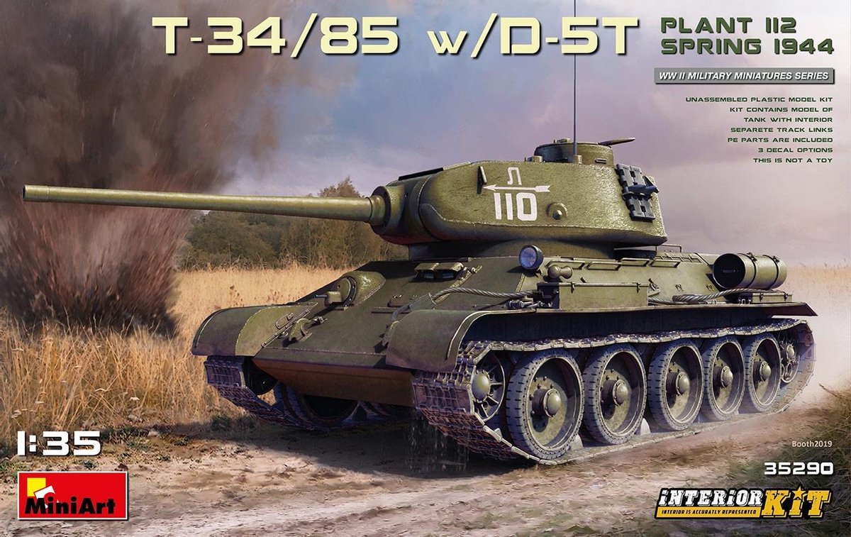 Miniart - T-34/85 W/d-5t. Plant 112. Spring 1944 Interior Kit (7/20) * - MIN35290 - modelbouwsets