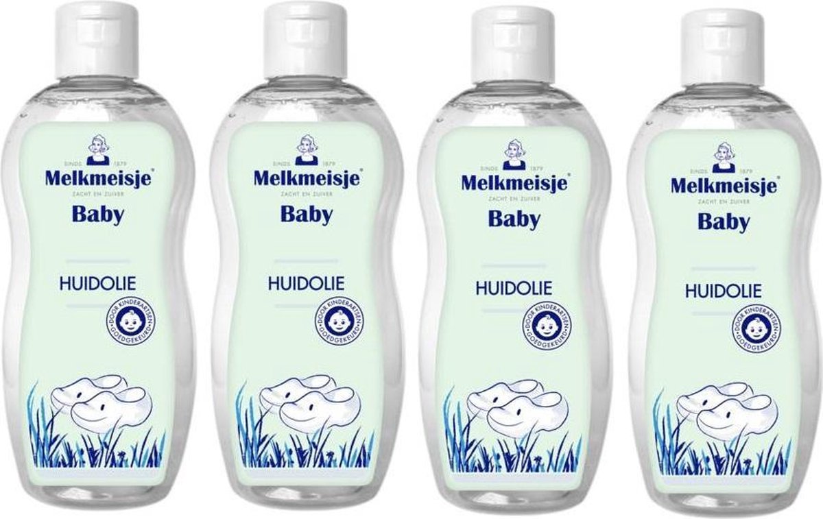 Melkmeisje Baby Huid Olie 4 x 200 ml Voordeelverpakking