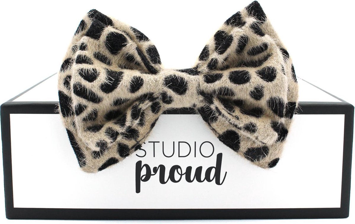 Studio Proud – Bow Tie – Strikje – cheetah print – one size