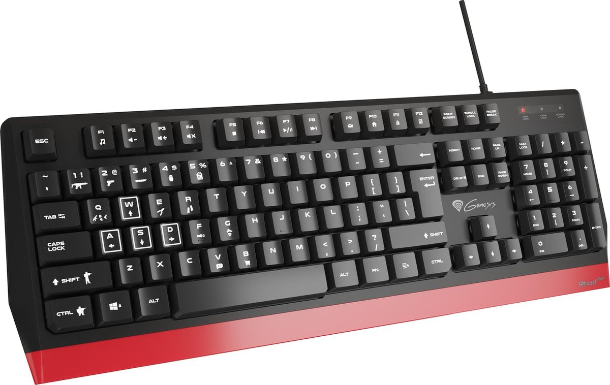 GAMING KEYBOARD GENESIS RHOD 250 US LAYOUT