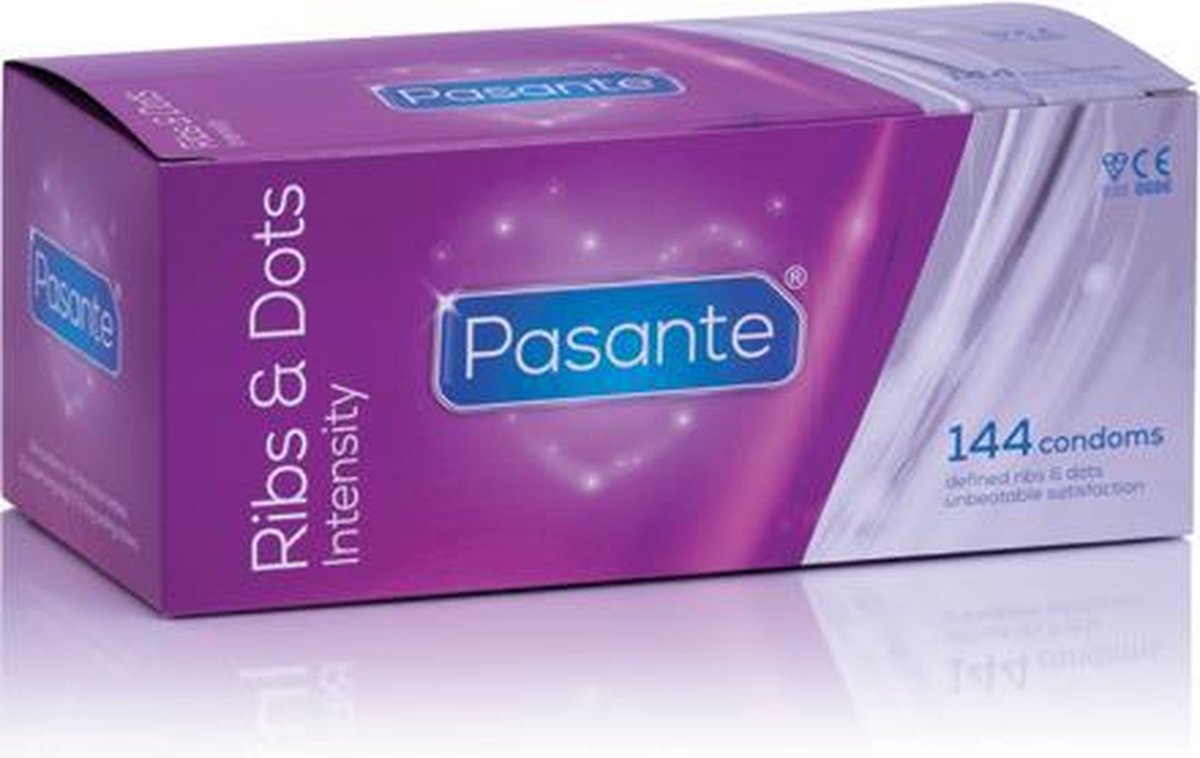 Pasante Ribs & Dots Intensity condooms 144 stuks