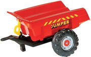 Falk Traptractor trailer dumper rood