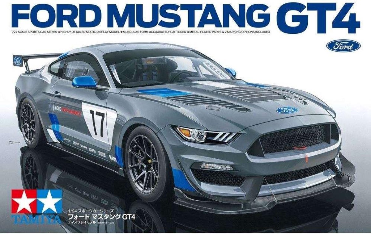 Ford Mustang GT4 - Tamiya modelbouw pakket 24354  1:24