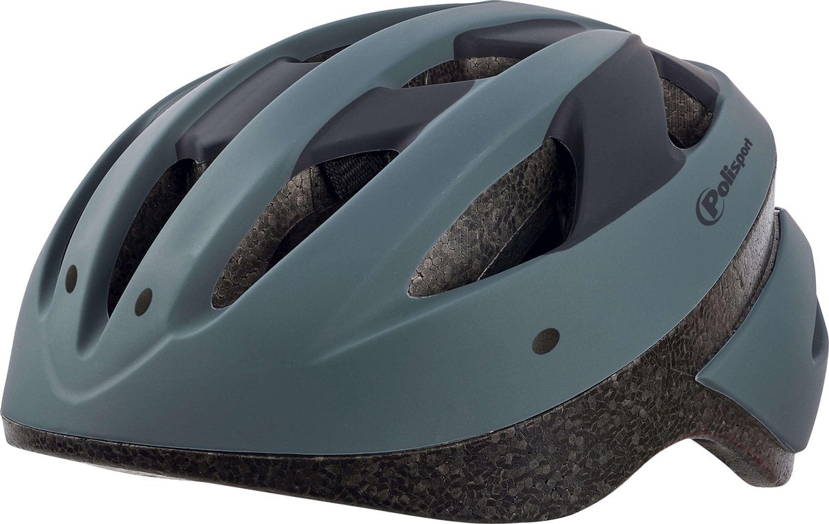 Polisport Sport Ride fietshelm - Maat L (58-62cm) - Donker grijs/mat zwart