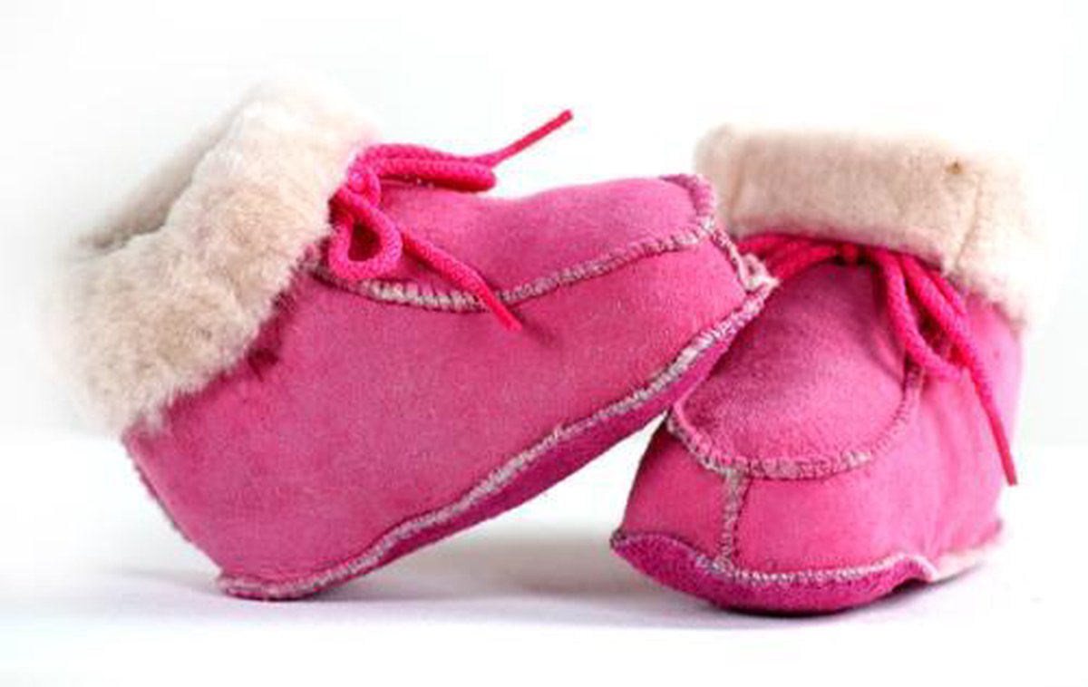 Bernardino® - Baby slofjes - Roze - Unisex - Maat 19