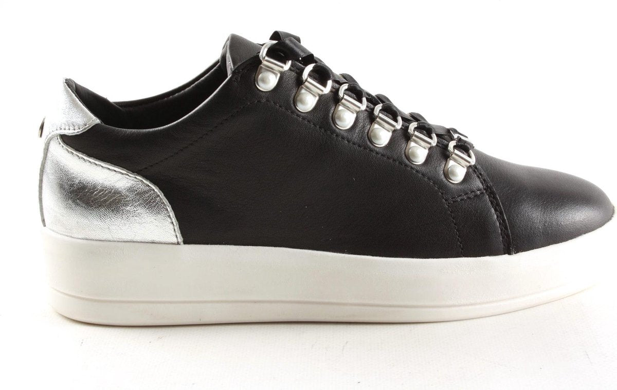 Dames Veterschoenen Hinson Jenner Low Pearls Zwart - Maat 38