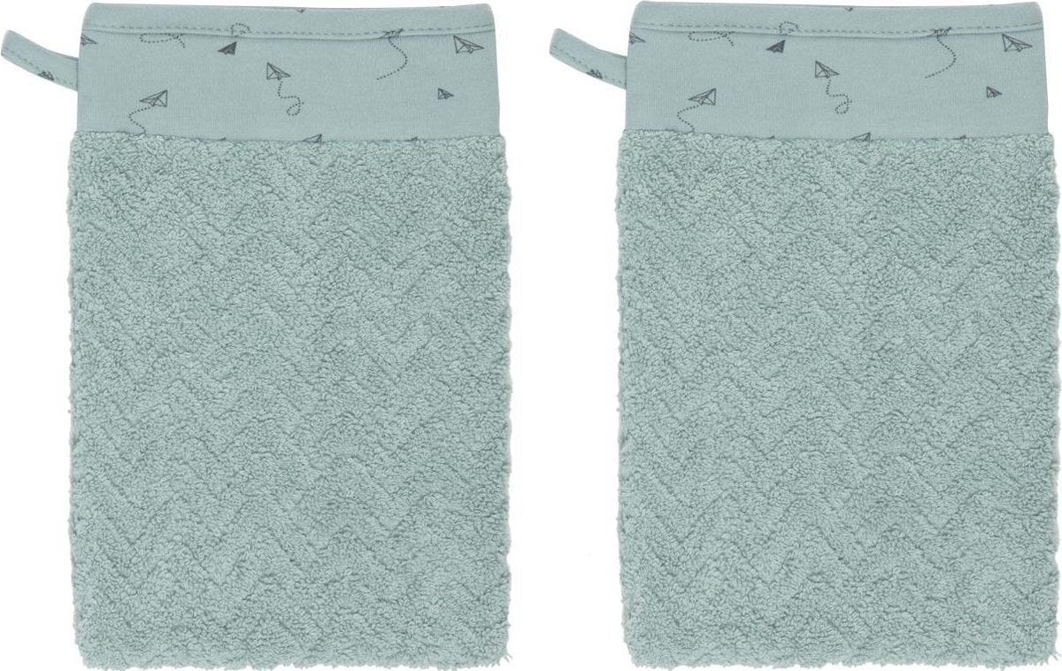 bébé-jou Fabulous Washandjes 2 stuks - Paper Planes