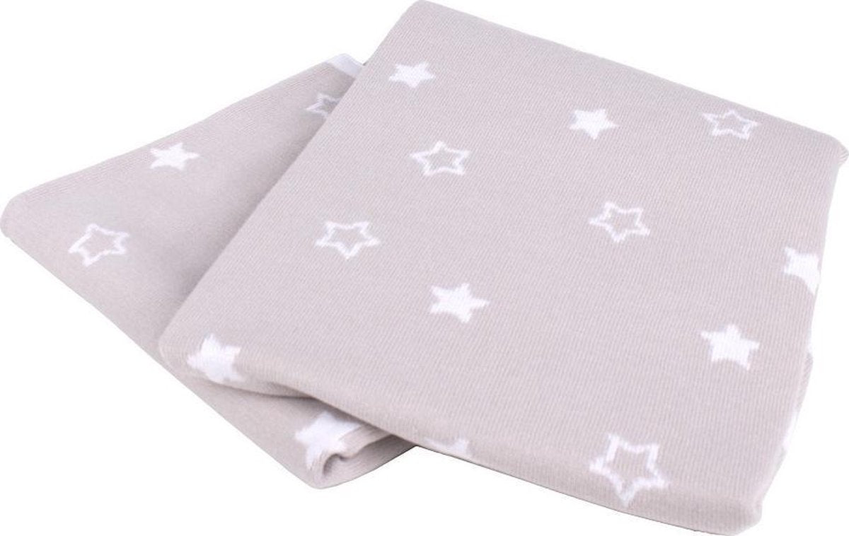 Interbaby Babydeken Star 75 X 100 Cm Katoen Beige