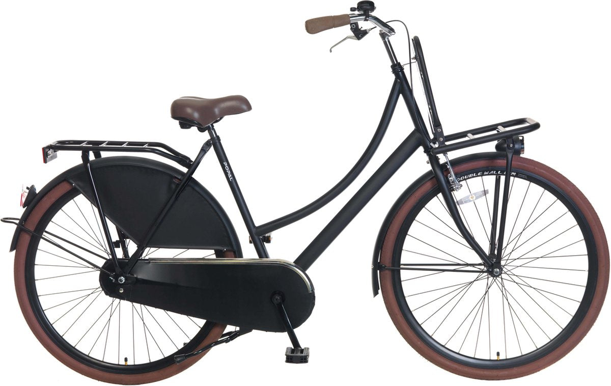Popal Carrier Transportfiets - Volwassenen - 50 cm - Mat Zwart
