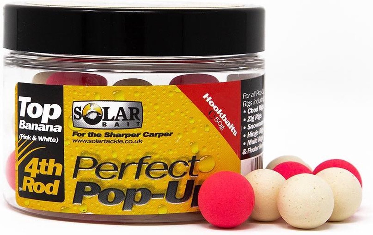 Solar Pink And White - Top Banana - Perfect Pop Ups - 18mm - Roze