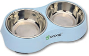Doxie® - Dubbele Voerbak Kat - Waterbak - Kattenvoerbakjes - Drinkbak - Hond - Kat - Honden - Katten - Kattenvoerbak - Hondenvoerbak - Puppys - Huisdieren - Poes - Blauw