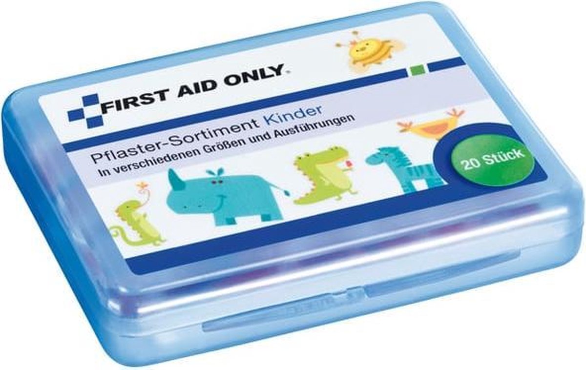 Pleisters First Aid Only kind - ass. 20 strips incl. schaar.