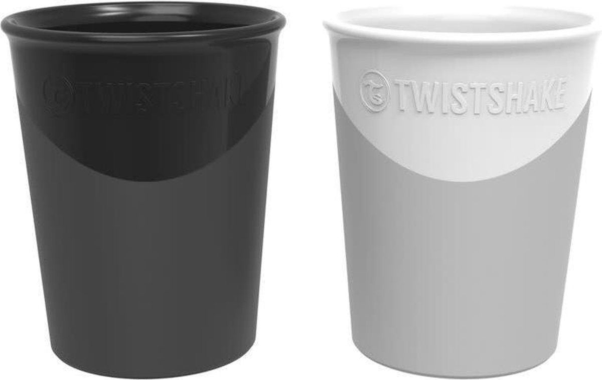 Twistshake Beker 170ml Black/white