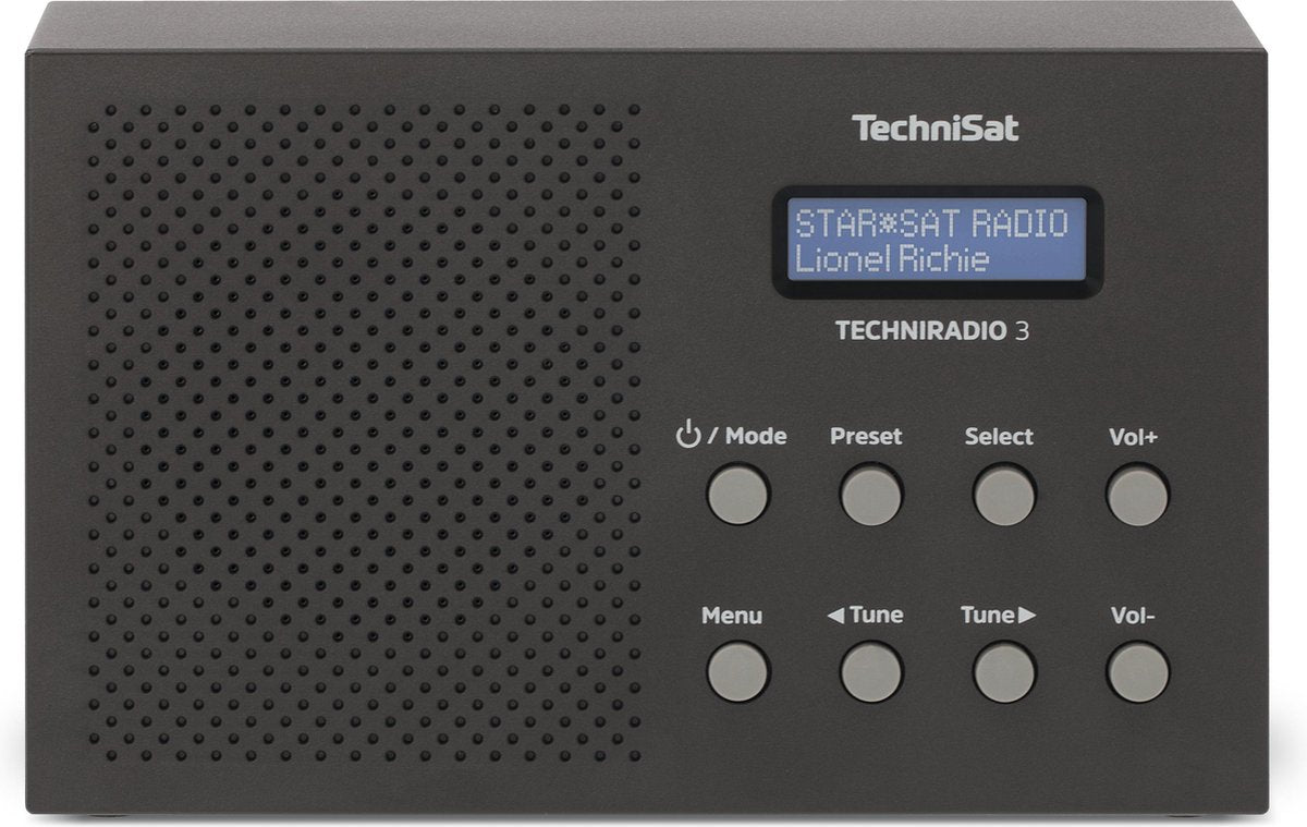 TechniSat TechniRadio 3 radio Draagbaar Analoog & digitaal Zwart