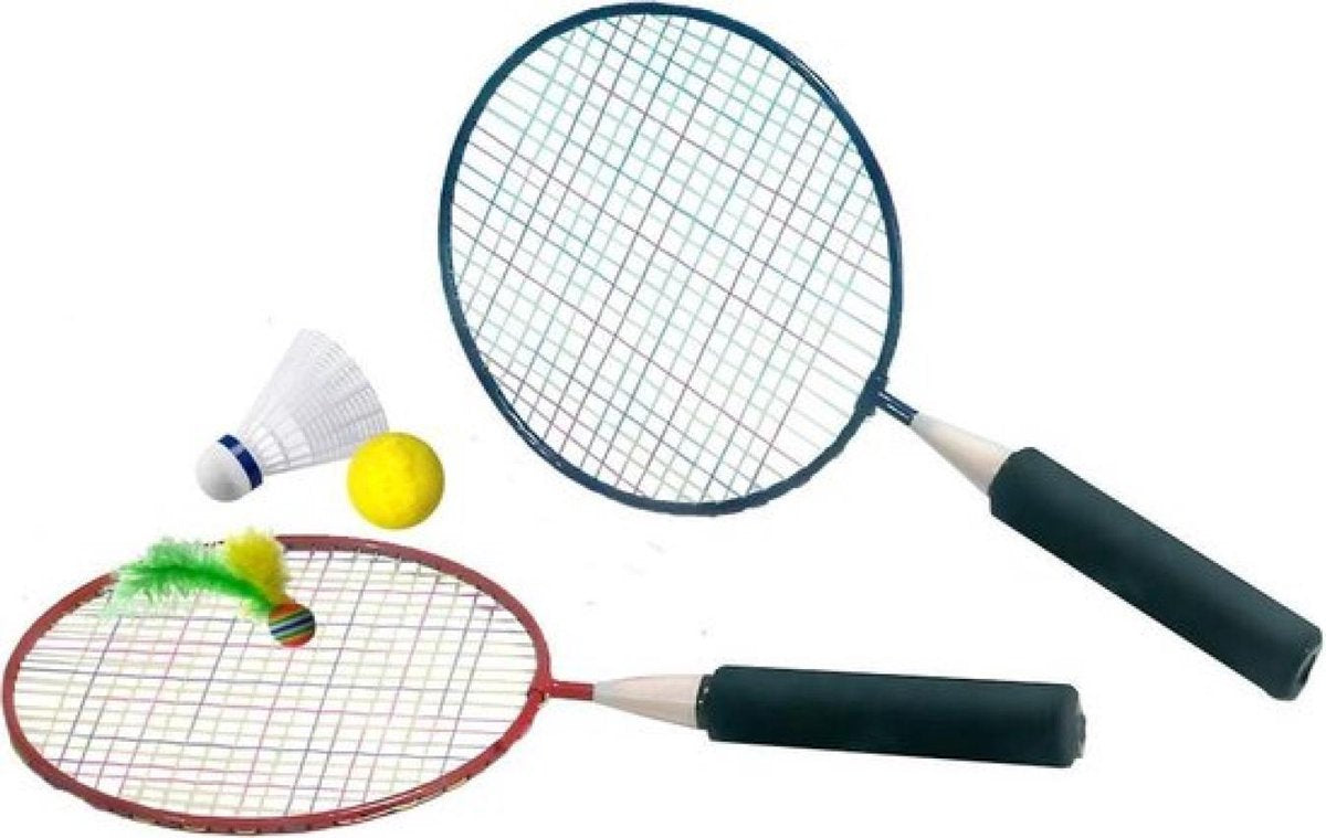 Badmintonset - Met korte steel - Met shuttle & bal