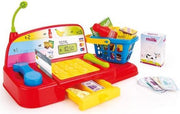 Wader Kassa Kunststof Met Boodschappen En Speelgeld Multicolor