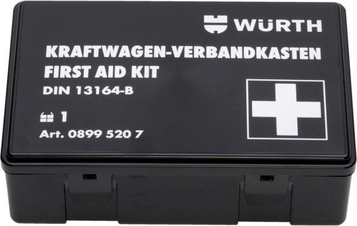 WURTH VERBANDTROMMEL VOOR AUTO - EHBO KIT - EERSTEHULPDOOS - EERSTE HULP DOOS
