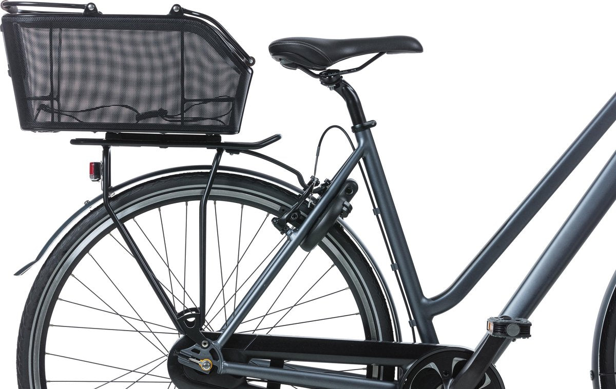 Basil Cento Tech Fiber Fietsmand Nordlicht MIK - Achter - Textonile - Zwart