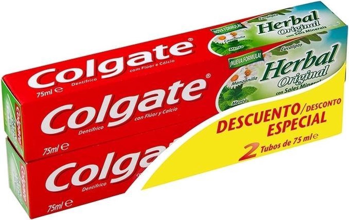 Colgate Herbal Original Toothpaste 2x75ml