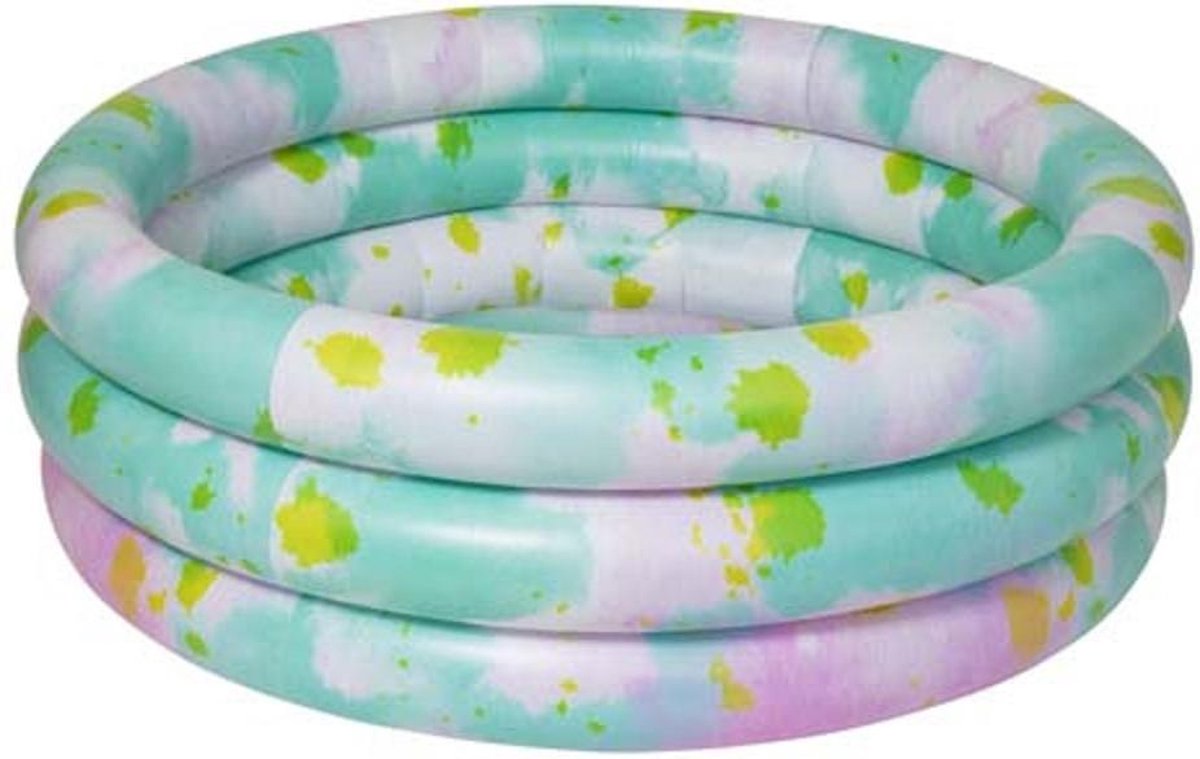 Sunnylife Opblaaszwembad Tie Dye 130 X 39 Cm Pvc Groen/roze