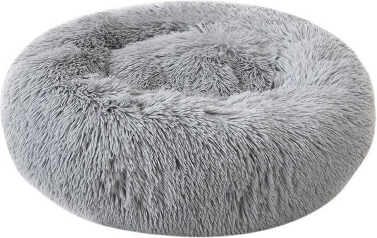 Dailyibed hondenmand - donut - hondenkussen - hondenbed - M - 50x50x16 cm - Grijs