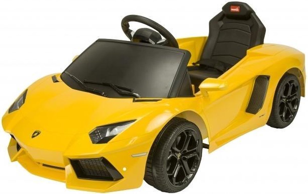 Runruntoys Lamborghini Aventador Accuvoertuig 6 Volt R/c Geel