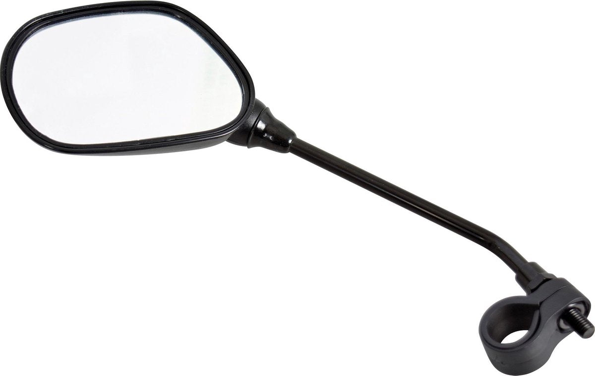 Dresco Fietsspiegel met reflector zwart