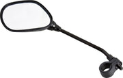 Dresco Fietsspiegel met reflector zwart