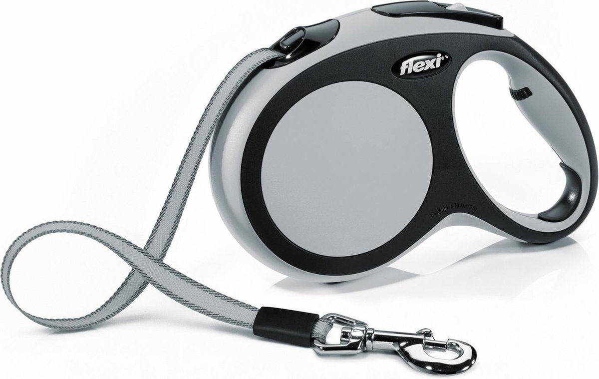 Flexi New Comfort Tape - Hondenriem - L - Grijs - 5 m