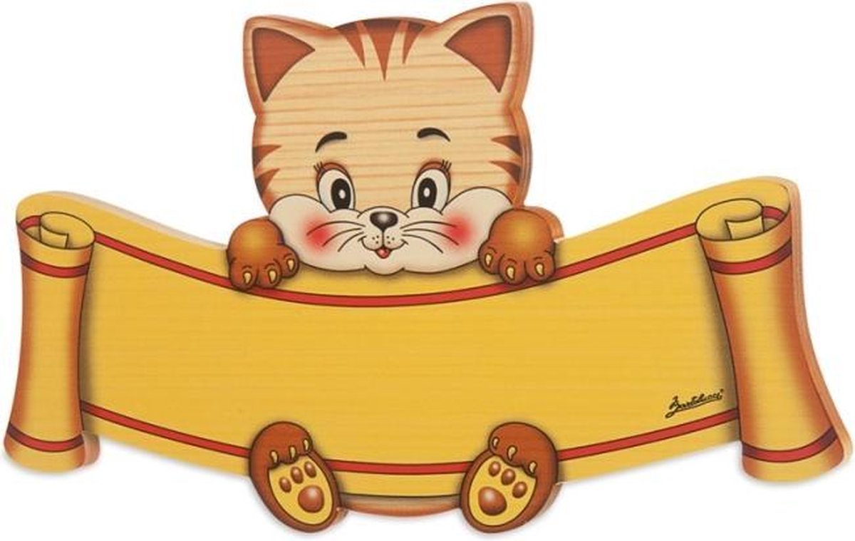 Naambord poes 29 x 16