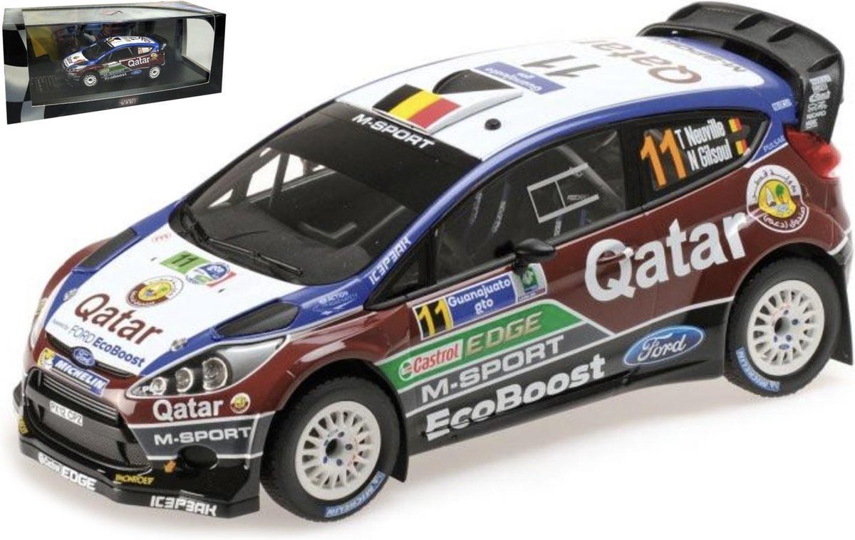 Ford Fiesta RS WRC #11 NEUVILLE/GILSOUL RALLY ITALIA 2013 - Edition Atlas miniatuur auto 1:43
