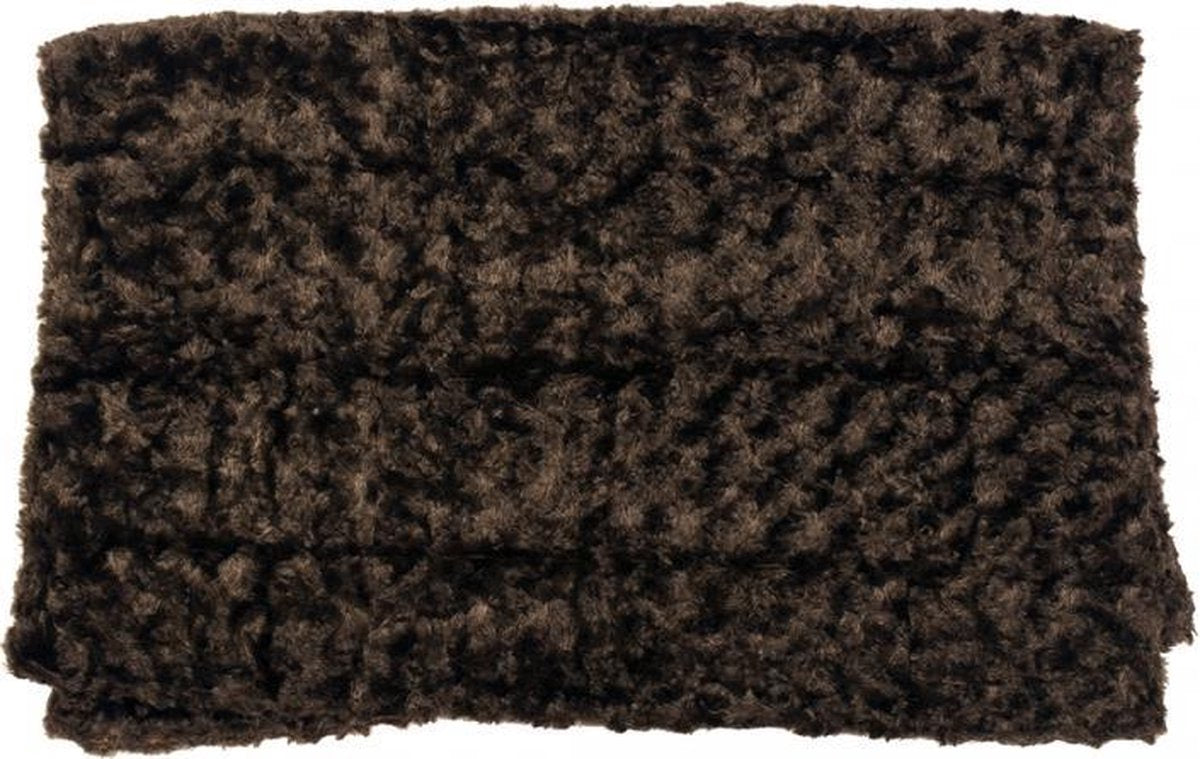 Duvo+ Fleece deken Donkerbruin 150x100cm