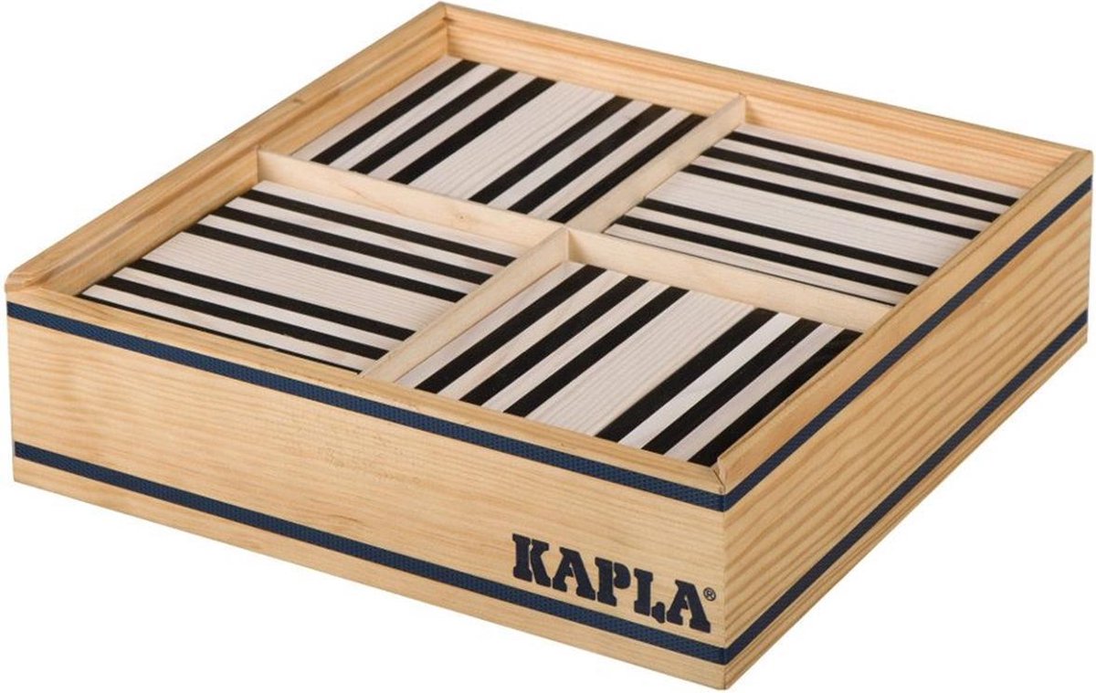 KAPLA Kleur - 100 Plankjes - Zwart & Wit