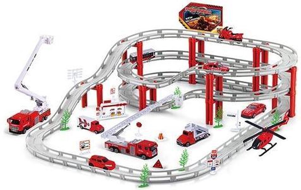 Brandweerman Racebaan met Auto"s