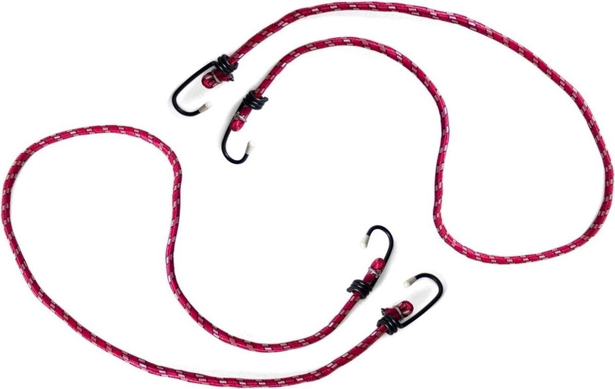 10x Stuks bagagespinnen 80 cm - Snelbinders - Spanelastieken met haken