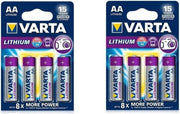 Varta Ultra Lithium AA Batterijen - 8 Stuks (2 Blisters a 4st)