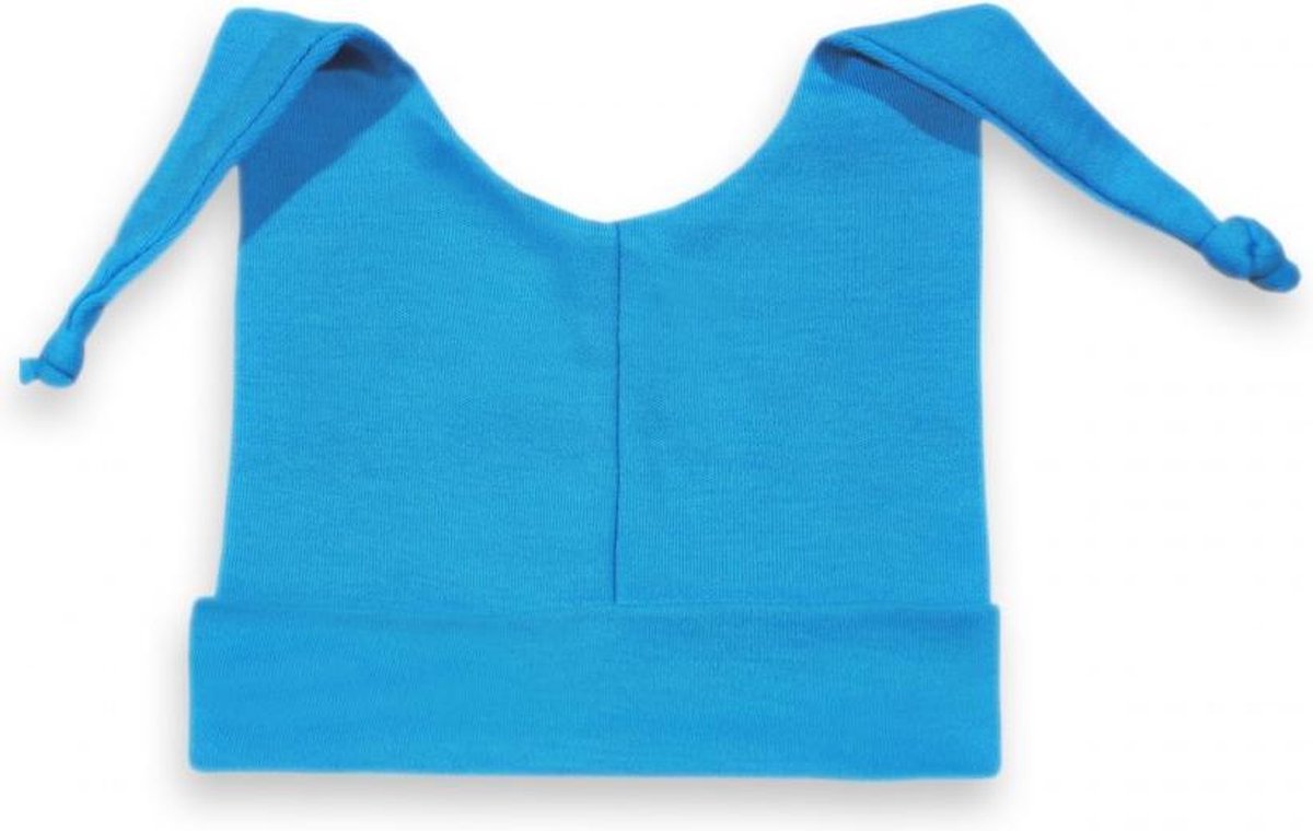 Funnies Babymutsje met knoopjes turquoise- 50-56