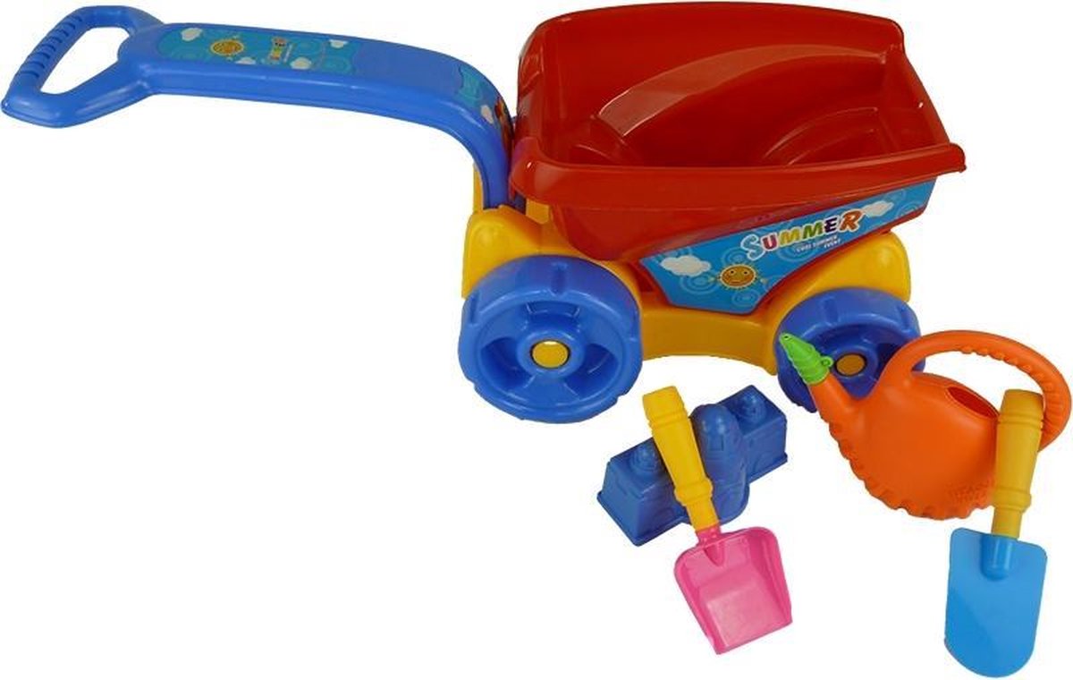 Strandspeelset met trolley 5 delig