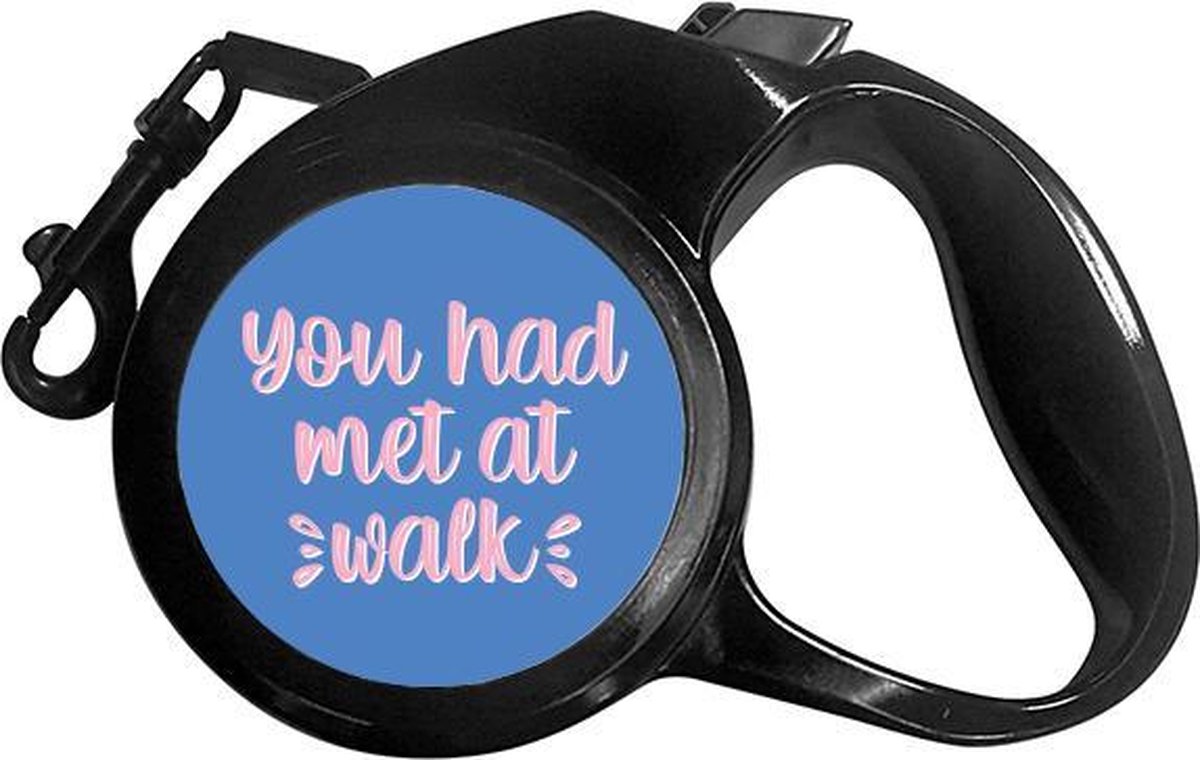 Rollijn Hondenriem met Handvat 5M "You Had Met a Walk" - Leiband voor Honden - Hondenlijn