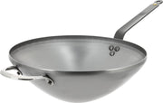 deBuyer Mineral B wok 32cm - staal - tegengreep