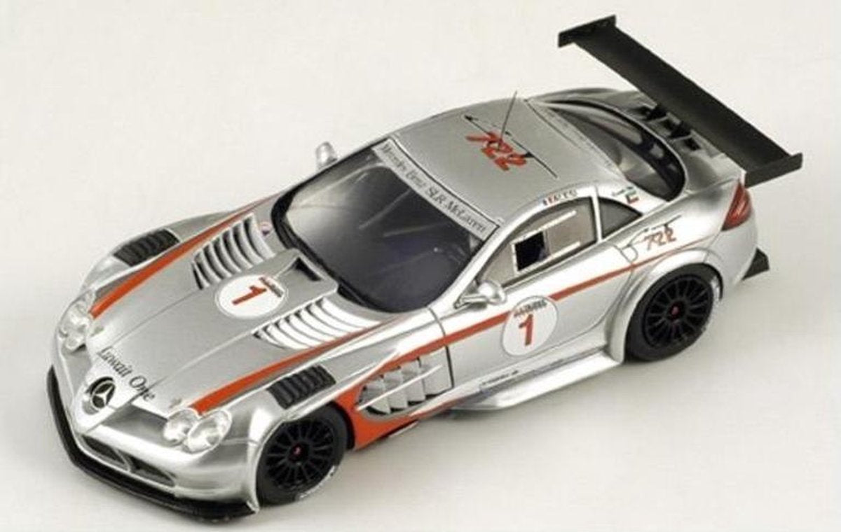 Mercedes-Benz SLR 722 GT Trophy (Zilver) (10cm) 1/43 Spark - Modelauto - Schaalmodel - Model auto - Miniatuurautos - Miniatuur auto