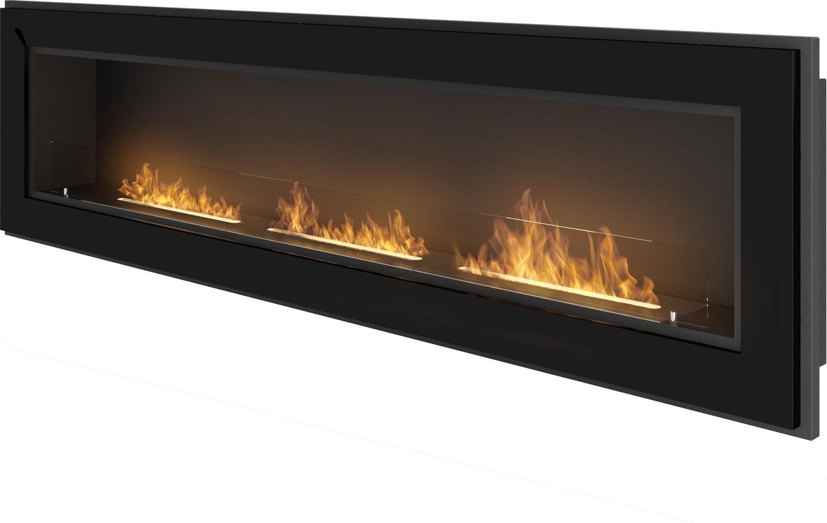 Infire - Sfeerhaard bio - ethanol Haard met glasplaat Wandsfeerhaard - 180 x 49 cm.