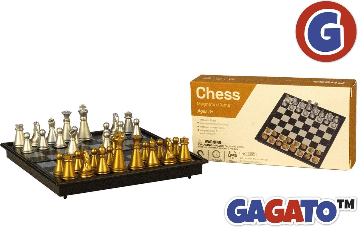 Schaakbord met Schaakstukken - Magnetische Schaak Set - Schaakspel - Chess Set - Schaken