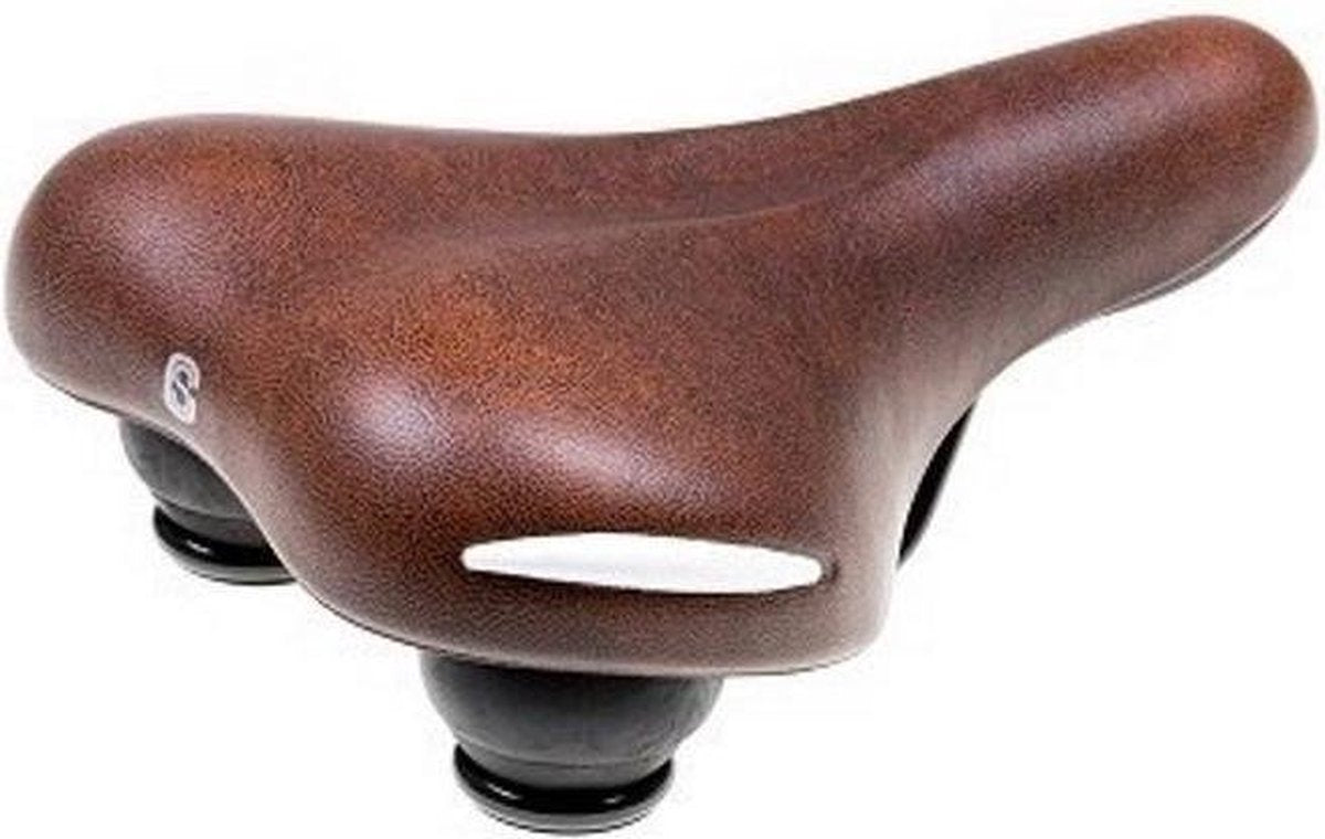 Selle Zadel  Comfort bruin witte bumper