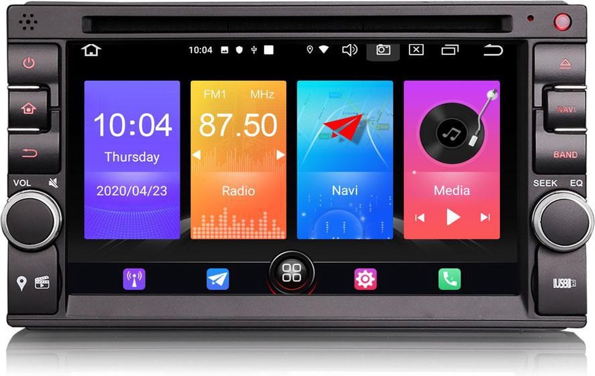 Cartronix CTX-3611 | 2 din autoradio Android 10 | Bluetooth & USB | Navigatie | DAB+ | WIFI
