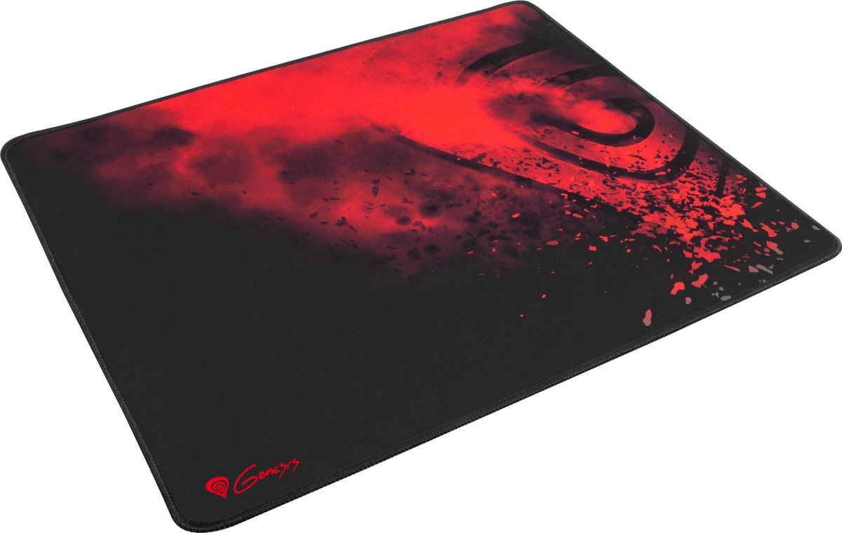 GENESIS CARBON 500 L LOGO Zwart Game-muismat